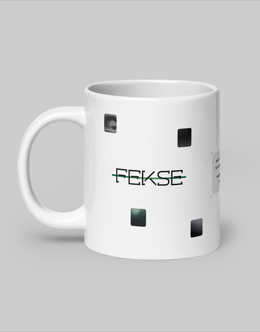 FEKSE 01 – White Glossy Mug 20oz